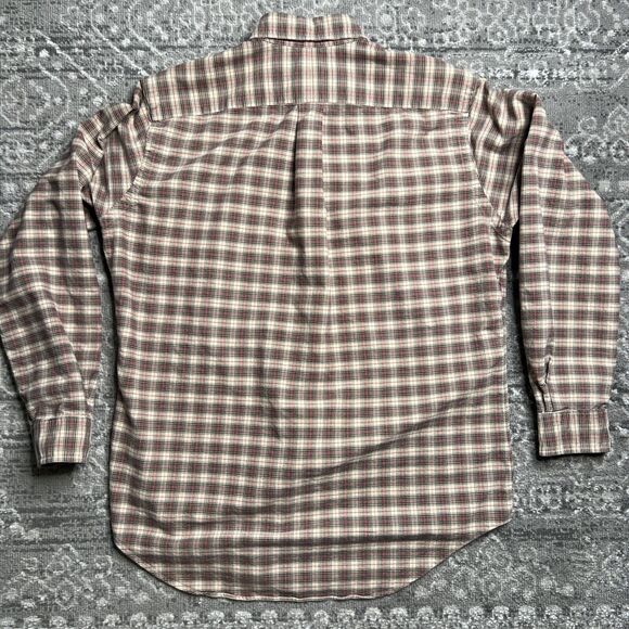 Polo Ralph Lauren Button Up Shirt Mens Medium Plaid Pony Logo - Picture 9 of 10
